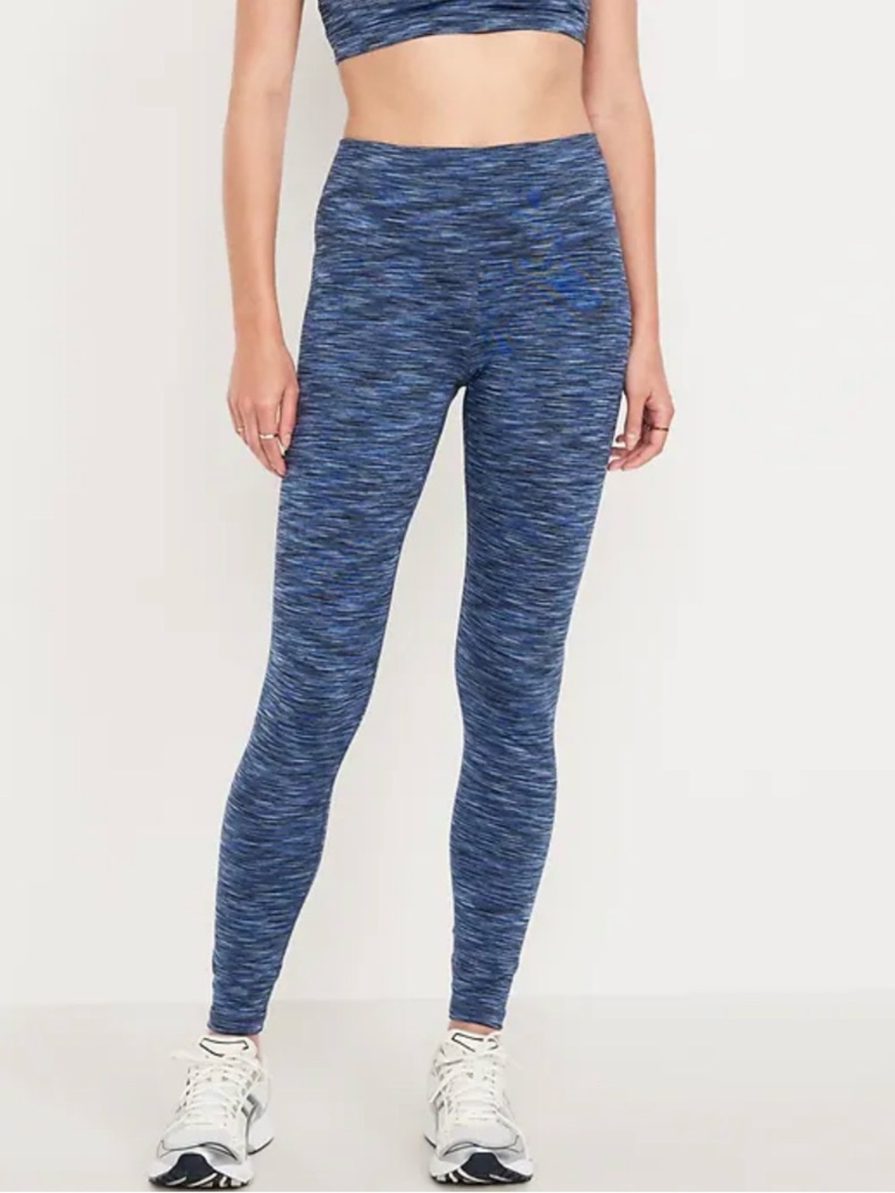 RBX Women's Blue Space Dye Ankle Leggings